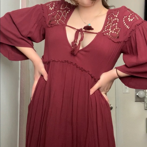 AEO LONG SLEEVE SHIFT DRESS - Picture 4 of 4